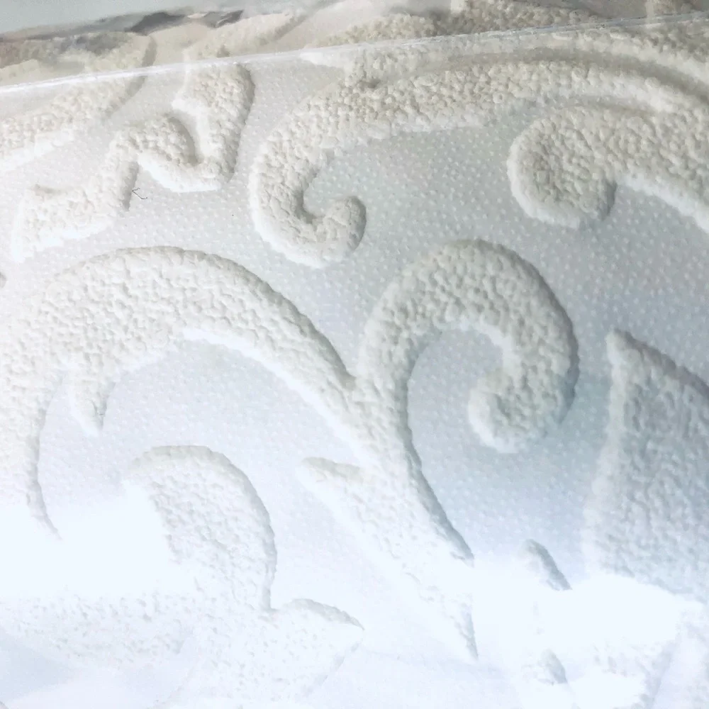 allen + roth Wallpaper 56.4-sq ft Damask White Vinyl Paintable Textured 3-D